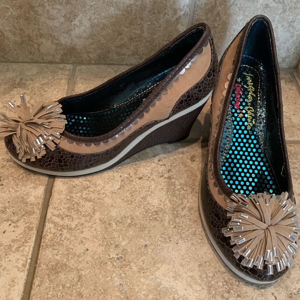 Irregular Choice Mutiny 3 inch wedges, brand new